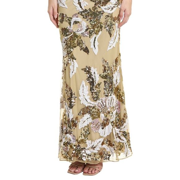 Mac Duggal Sequin Floral Dress - Picture 3 of 5